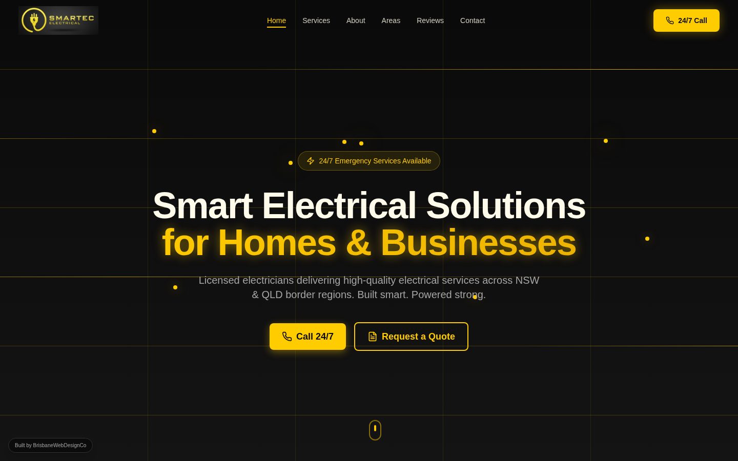 Smartec Electrical website homepage designed by Tasmania Web Design Co